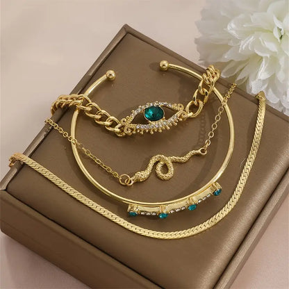Serpina Veyra Bracelet Set | Or