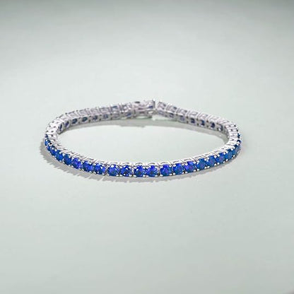 Saphir Bracelet Tennis | Or Blanc