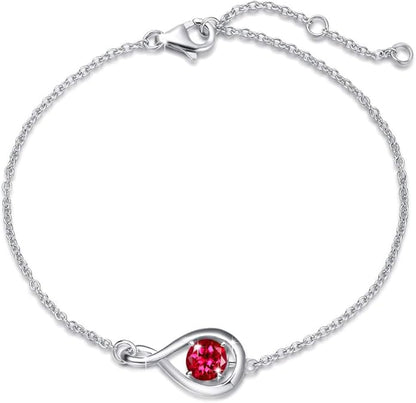 Rubis Infini Bracelet | Or Blanc