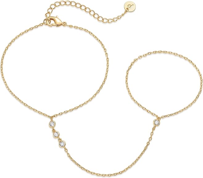 Perlé Handchain Bracelet | Or
