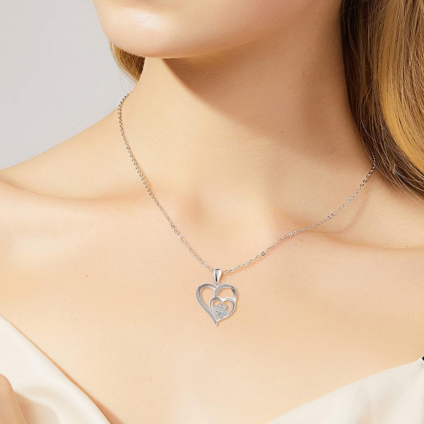 Inolt™ | Patte & Cœur Collier en Argent