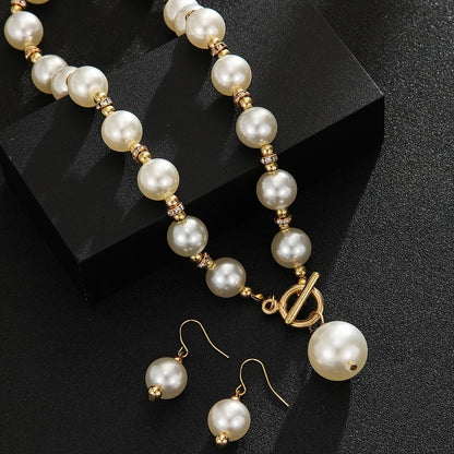 Chunky Perle Collier Statement Set