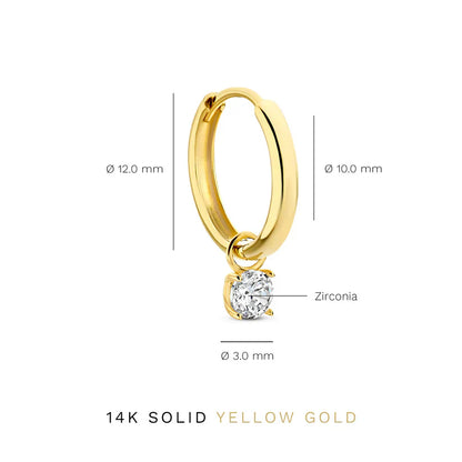 Larmes de Lune Pierre Boucles d'Oreilles Set | Or
