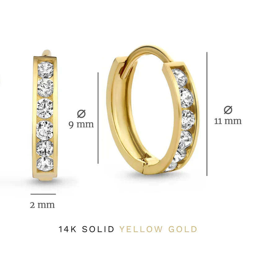 Dara Brillane Pierre Boucles d'Oreilles Set | Or