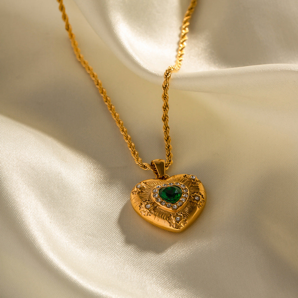 Caelus Or Cœur Collier