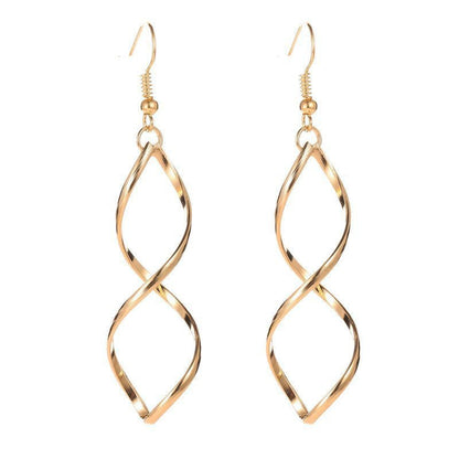 Spiral Dangle Boucles d'Oreilles | Or