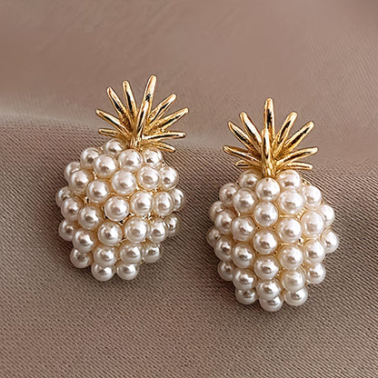 Perle Pineapple Boucles d'Oreilles
