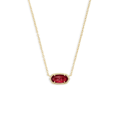 Classique Ovale Rubis Collier | Or