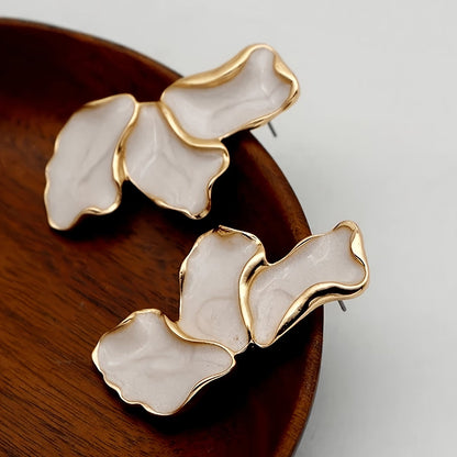 Perle Fleur Petal Boucles d'Oreilles