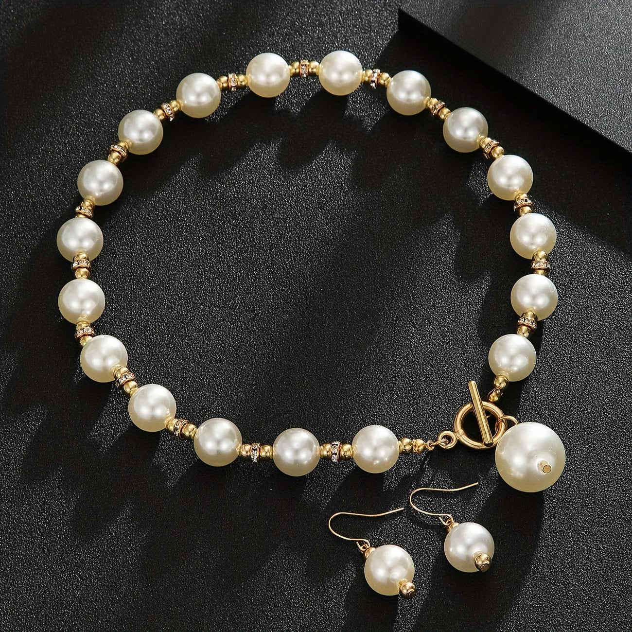 Chunky Perle Collier Statement Set