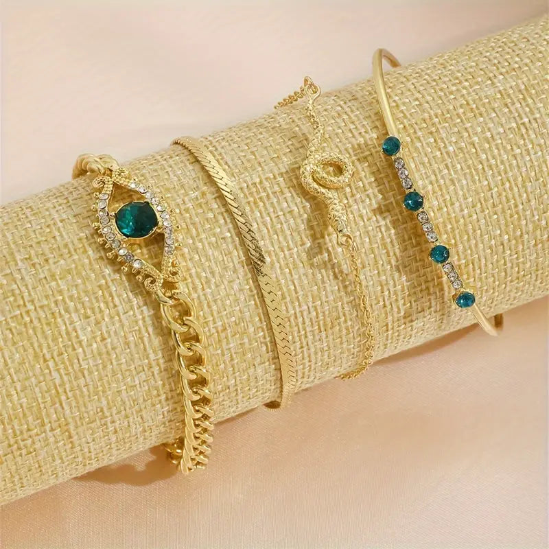 Serpina Veyra Bracelet Set | Or
