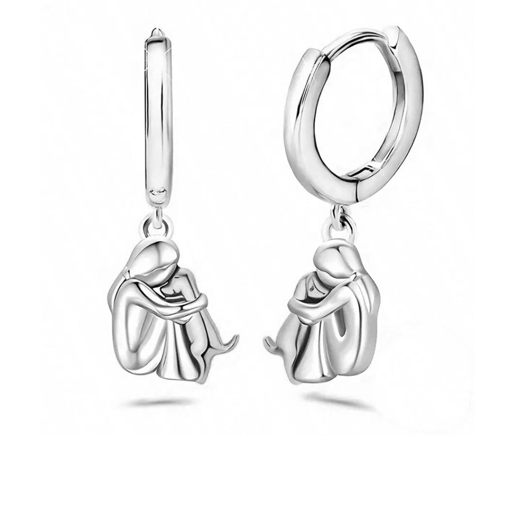 Wynter™ - Hug Pendentif avec Matching Boucles d'Oreilles