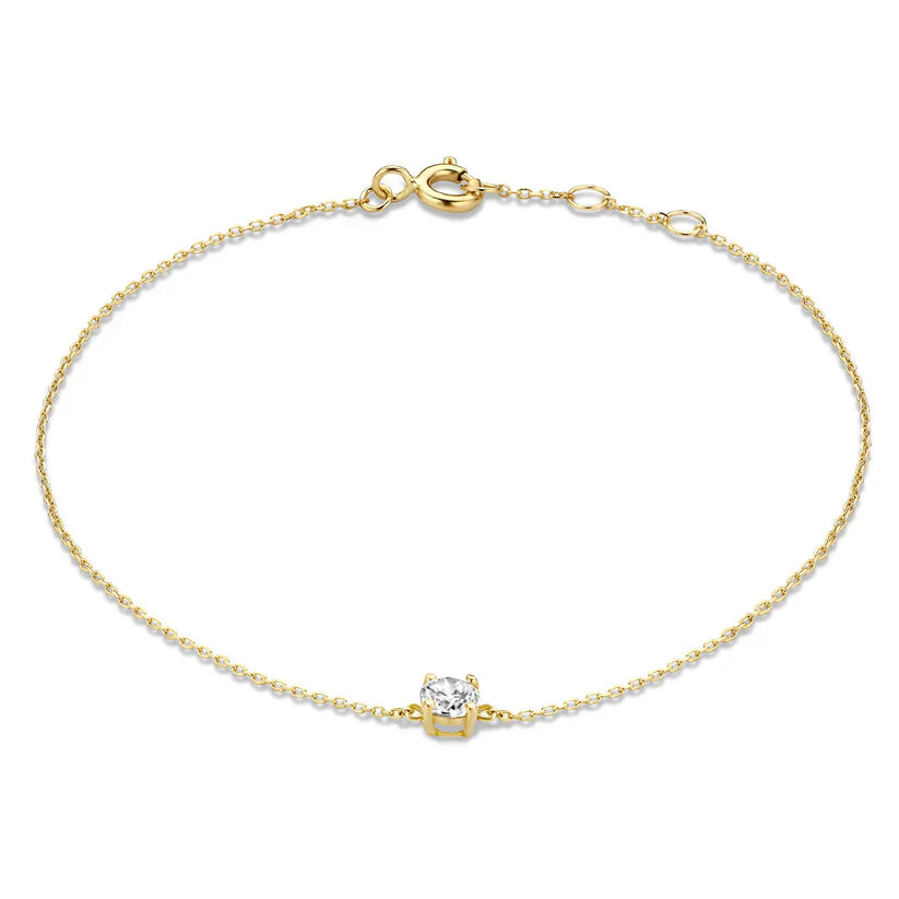 Cléa Moissanite Pierre Bracelet | Or