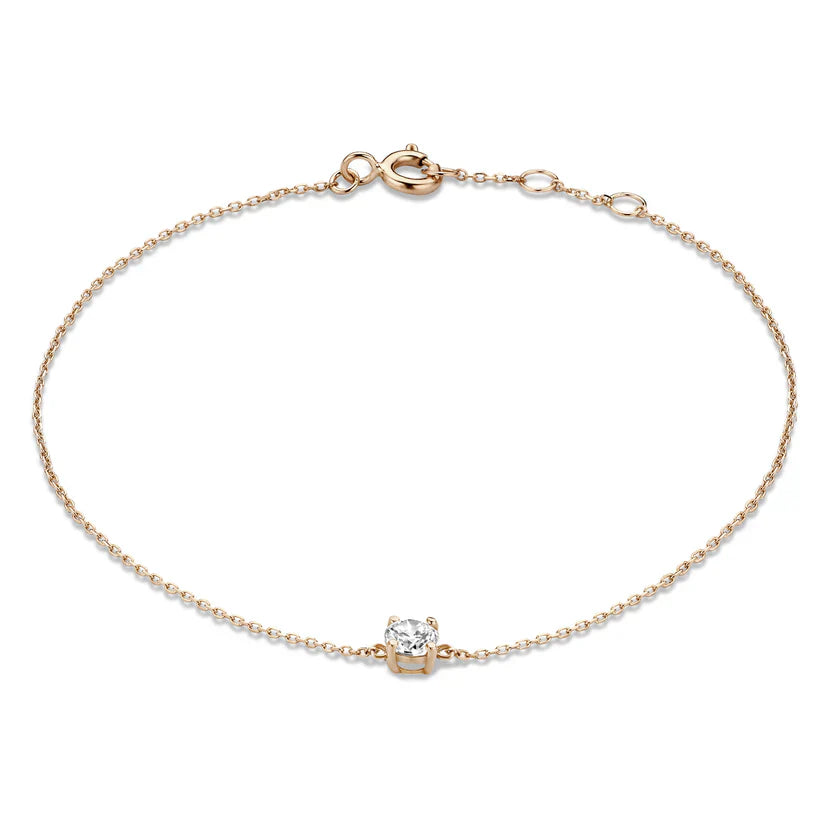 Cléa Moissanite Pierre Bracelet | Or