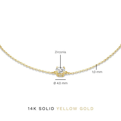 Cléa Moissanite Pierre Bracelet | Or