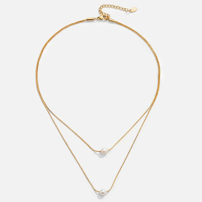 Sophisticated Superposé Perle Collier