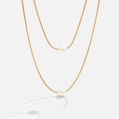 Sophisticated Superposé Perle Collier